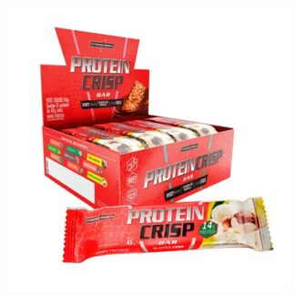 BARRA DE PROTEINA CRISP 12 UNIIDADES LEITE EM PO COM CREME DE AVELA